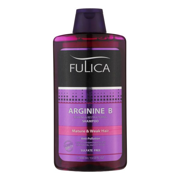شامپو تقویت‌کننده مو فولیکا مدل Arginine B وزن 400 گرم