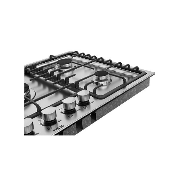 اجاق گاز صفحه ای میکس پلاس مدل S508 (استیل)